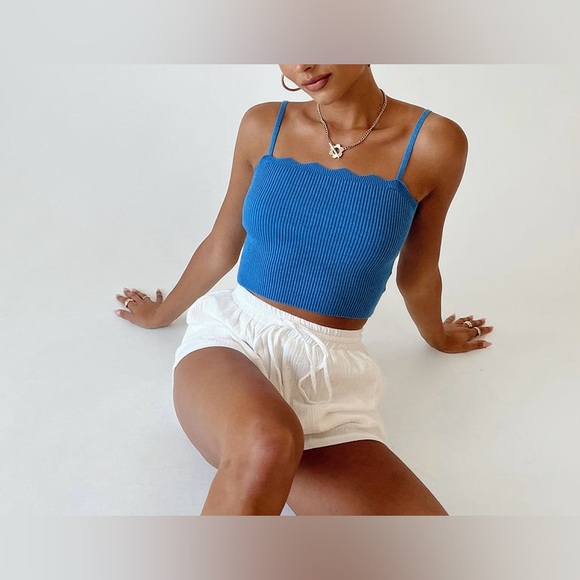 Princess Polly Tops - Princess Polly REINA TOP BLUE - M/L